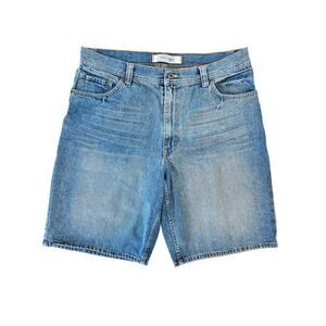 VTG Y2K Urban Pipeline Jorts Denim Light Wash Blue Jean Shorts, Men's Size 36"